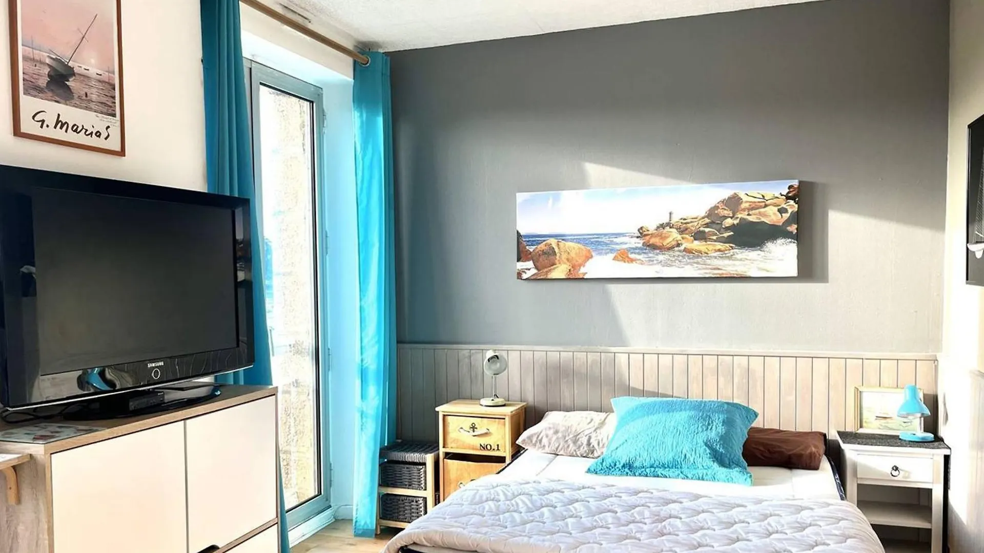 Studio Cosy Pour 2 Pers. Avec Parking A Perros-Guirec, Pres De La Plage St Guirec - Fr-1-368-436 Apartment Perros-Guirec