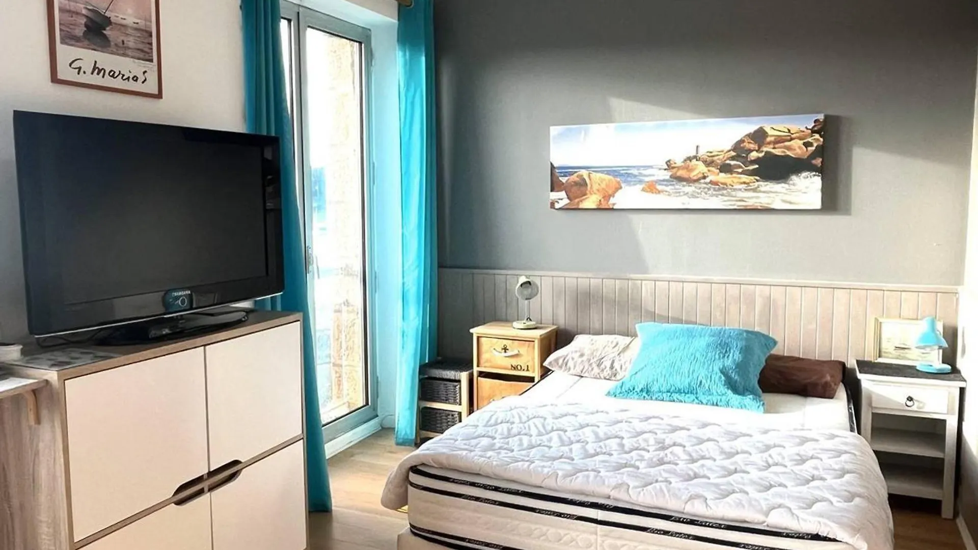 Studio Cosy Pour 2 Pers. Avec Parking A Perros-Guirec, Pres De La Plage St Guirec - Fr-1-368-436 Perros-Guirec